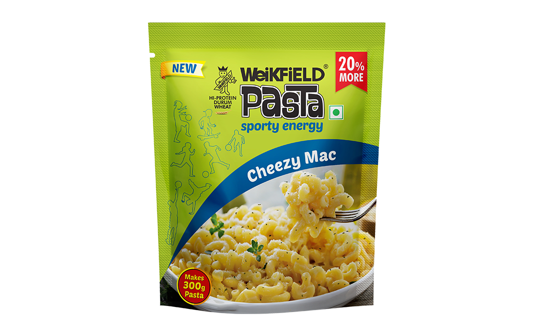 Weikfield Pasta Sporty Energy Cheezy Mac   Pack  300 grams